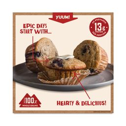 Protein-Packed Muffin Mix, Blueberry