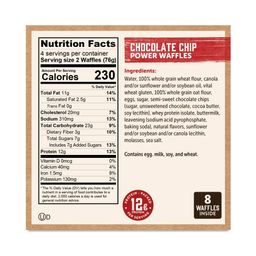 Protein-Packed Power Waffles, Chocolate Chip