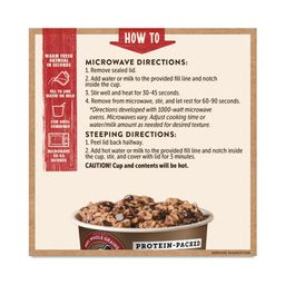 Protein-Packed Oatmeal Cup, Chocolate Chip