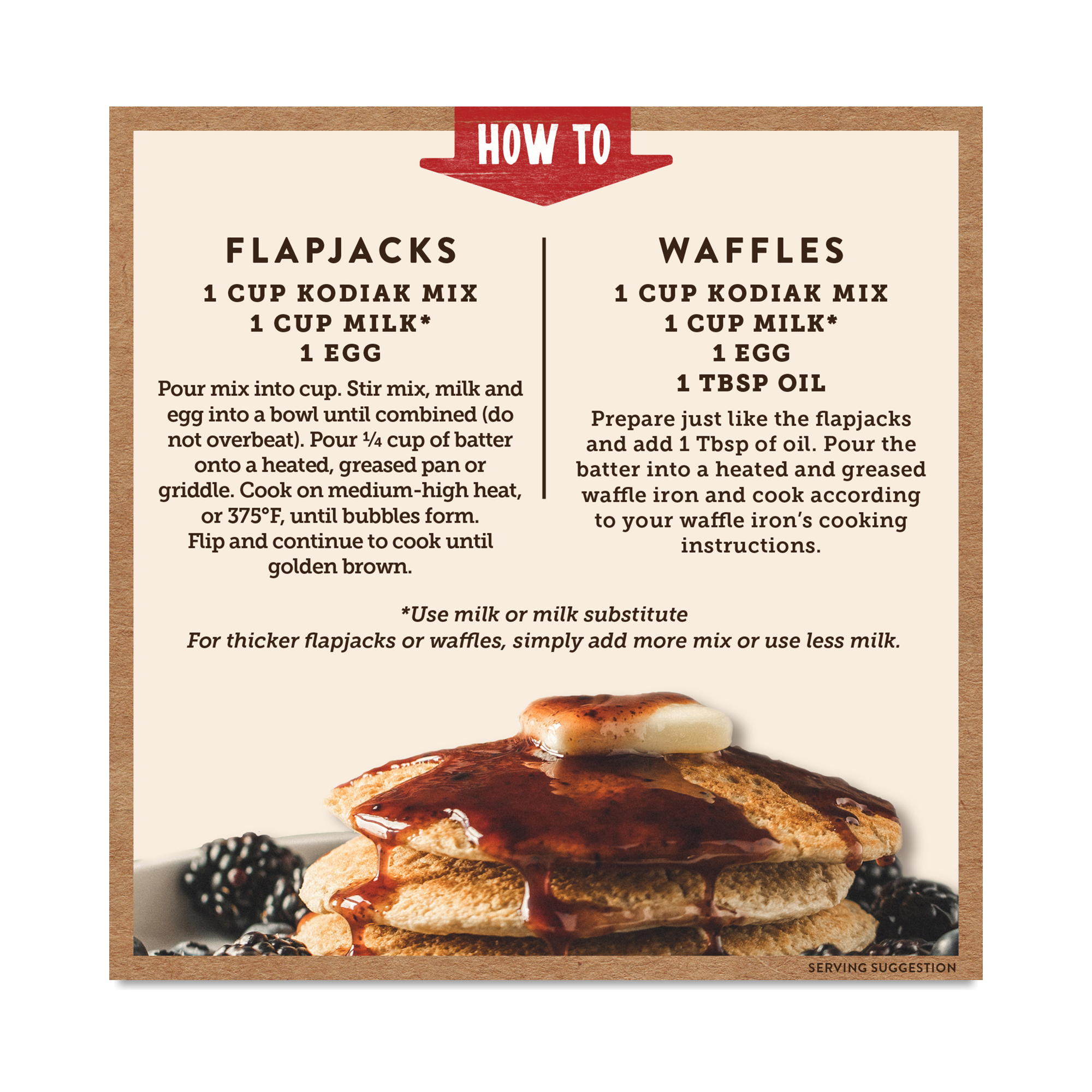 Kodiak Gluten-Free Flapjack & Waffle Mix, Frontier Oat | Thrive Market