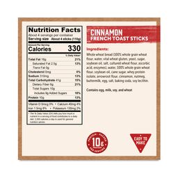 Protein-Packed French Toast Sticks, Cinnamon