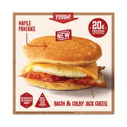 Breakfast Sandwich, Bacon & Colby Cheese