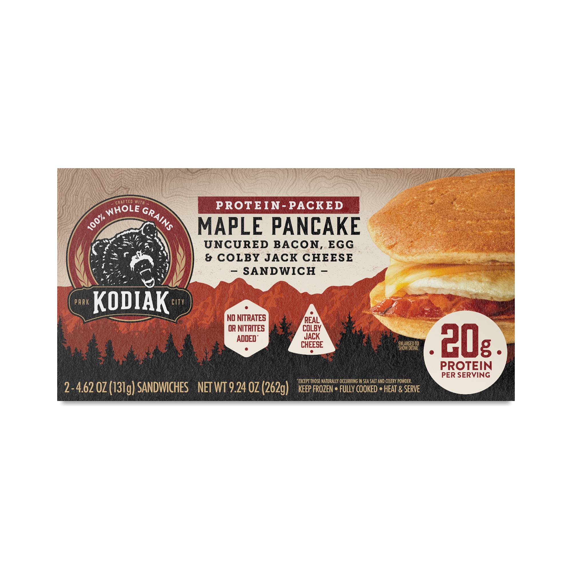 Breakfast Sandwich, Bacon & Colby Cheese