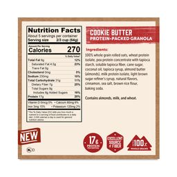 Protein Packed Granola, Cookie Butter