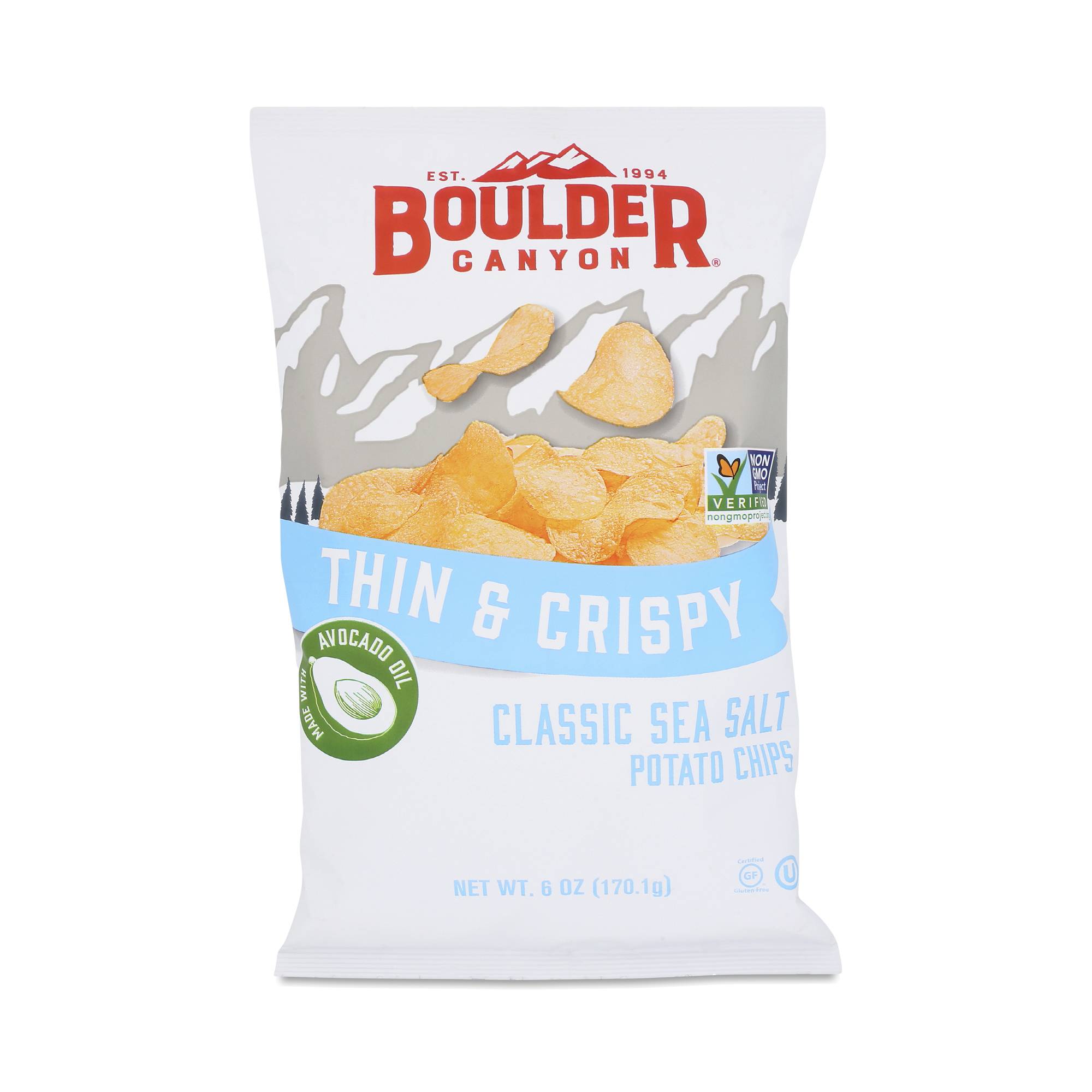 Thin & Crispy Potato Chips, Classic Sea Salt