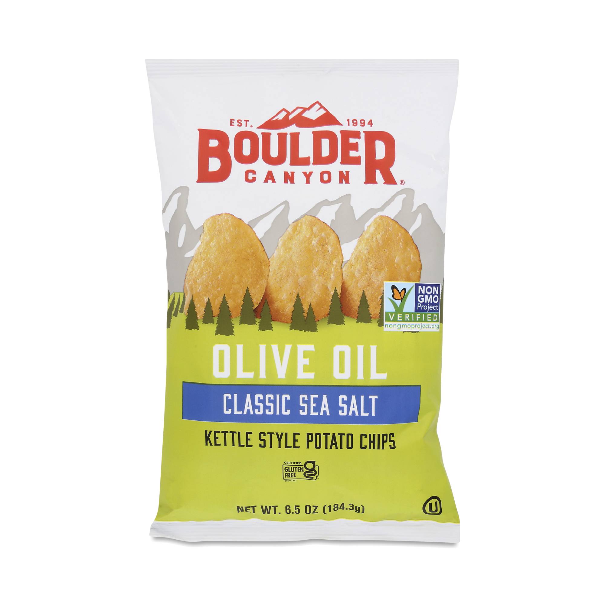 Olive Oil Kettle Style Potato Chips, Sea Salt