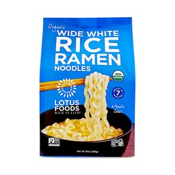 Organic Wide White Rice Ramen Noodles