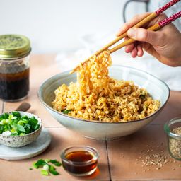 Organic Wide White Rice Ramen Noodles