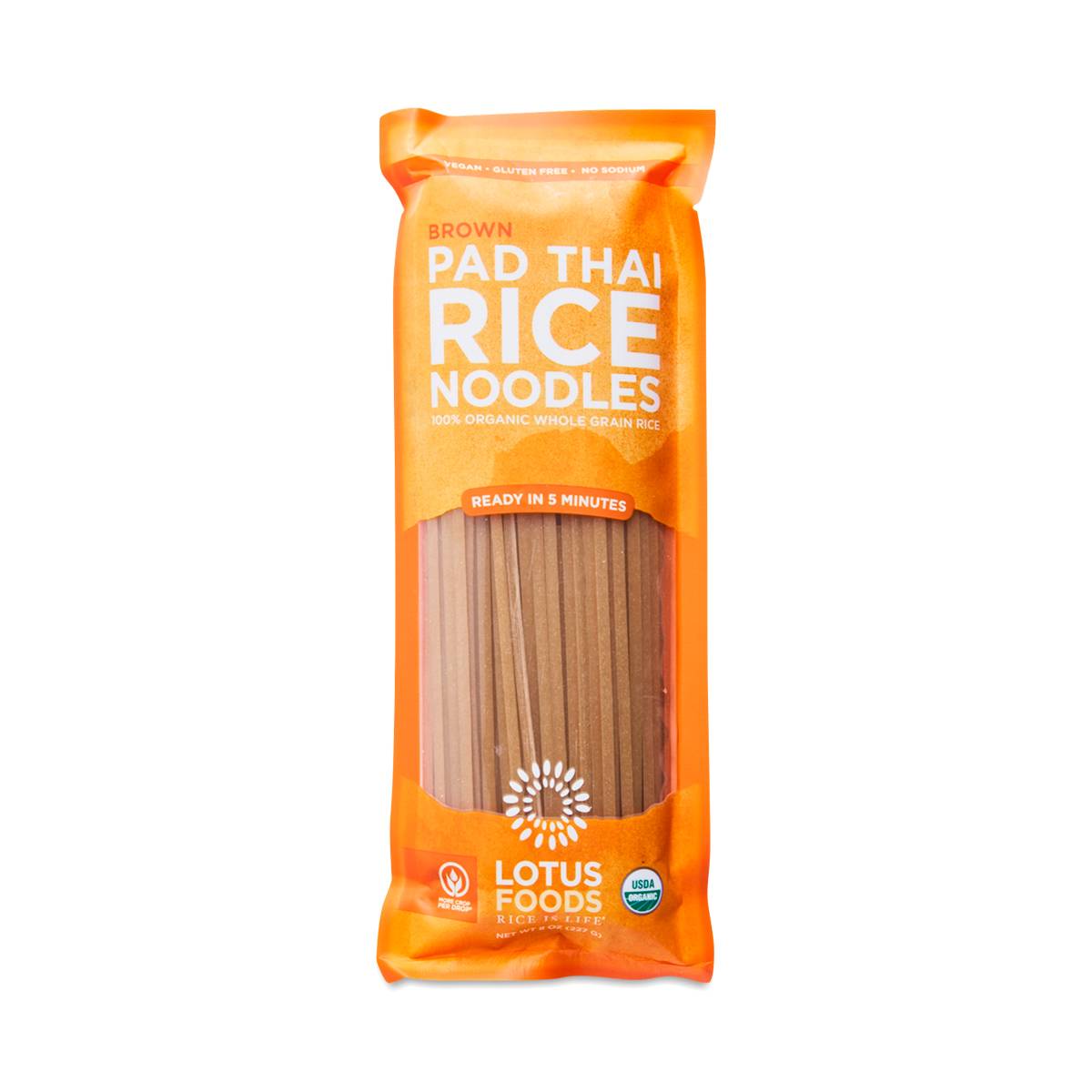 Organic Brown Pad Thai Rice Noodles by Lotus Foods Thrive Market