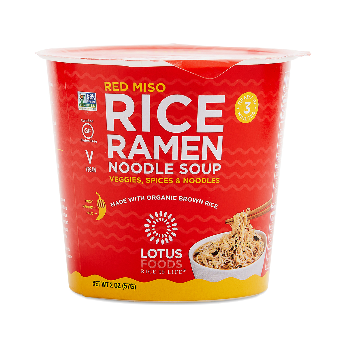 Lotus Foods Rice Ramen, Organic, Millet & Brown - 10 oz