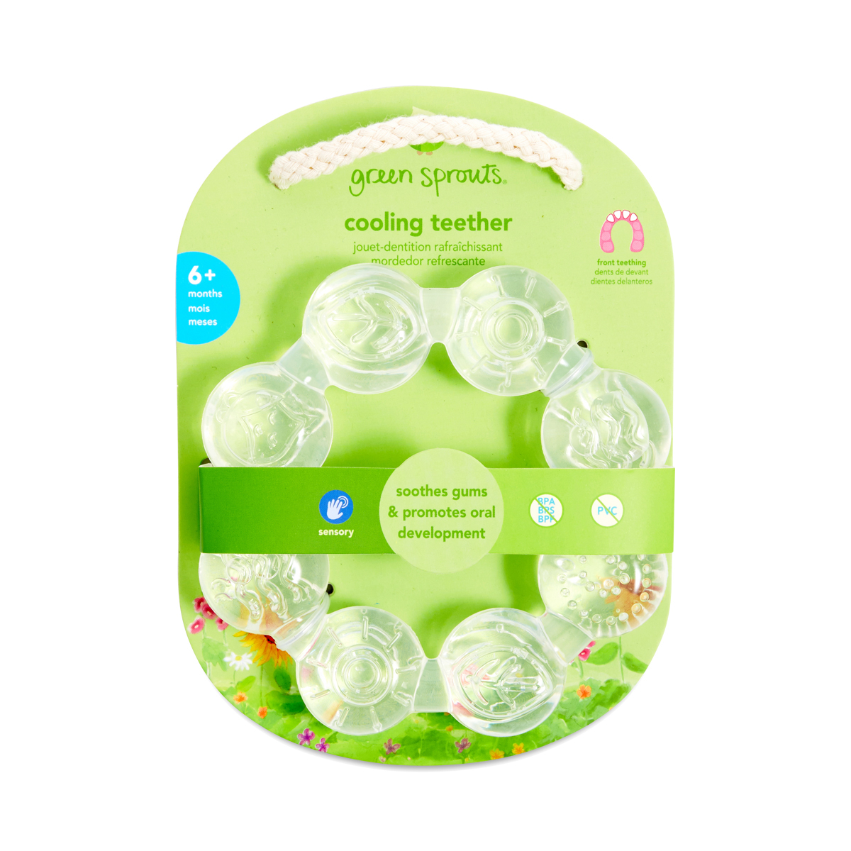 green sprouts ring cool teether