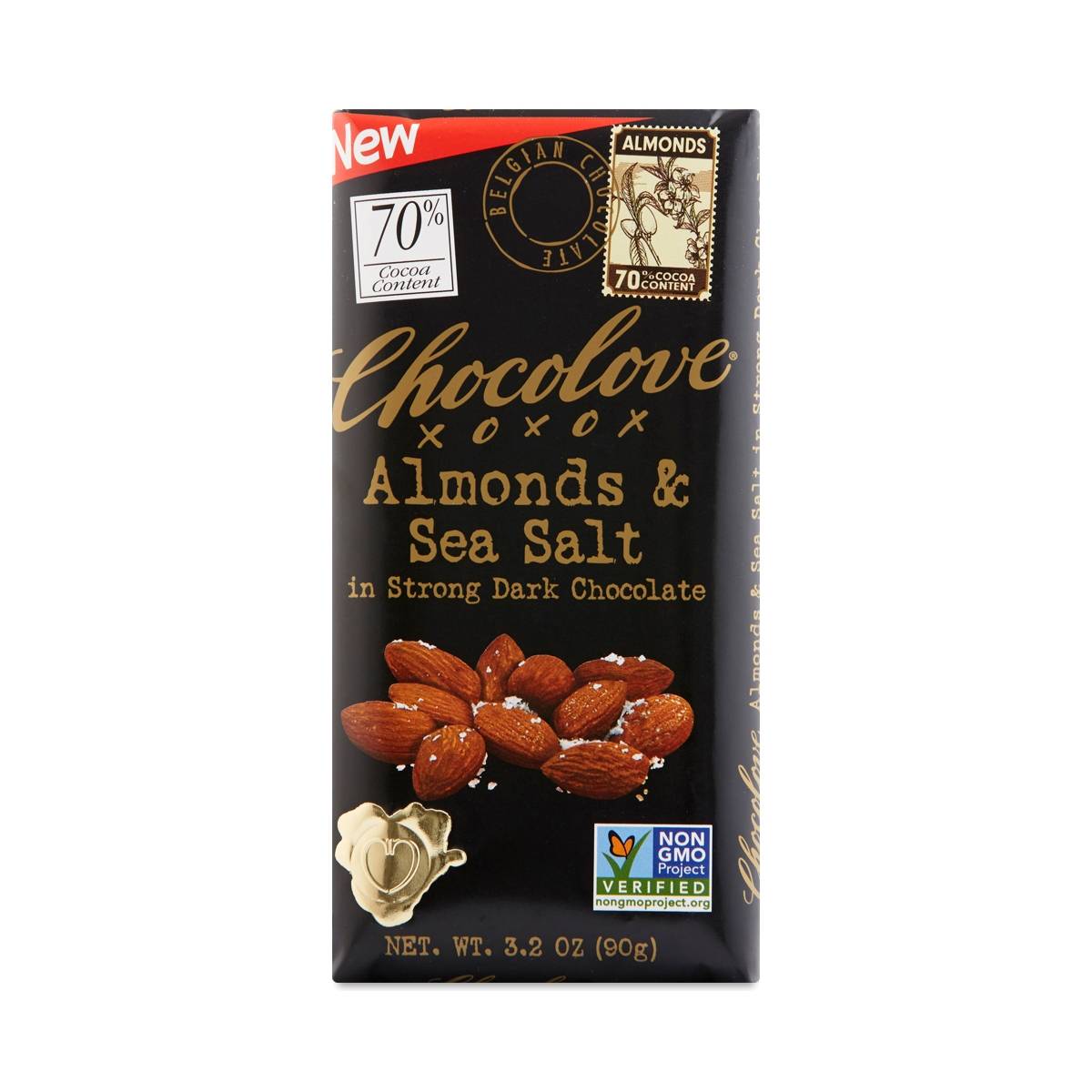 Chocolove Almonds & Sea Salt in Strong Dark Chocolate Thrive Market