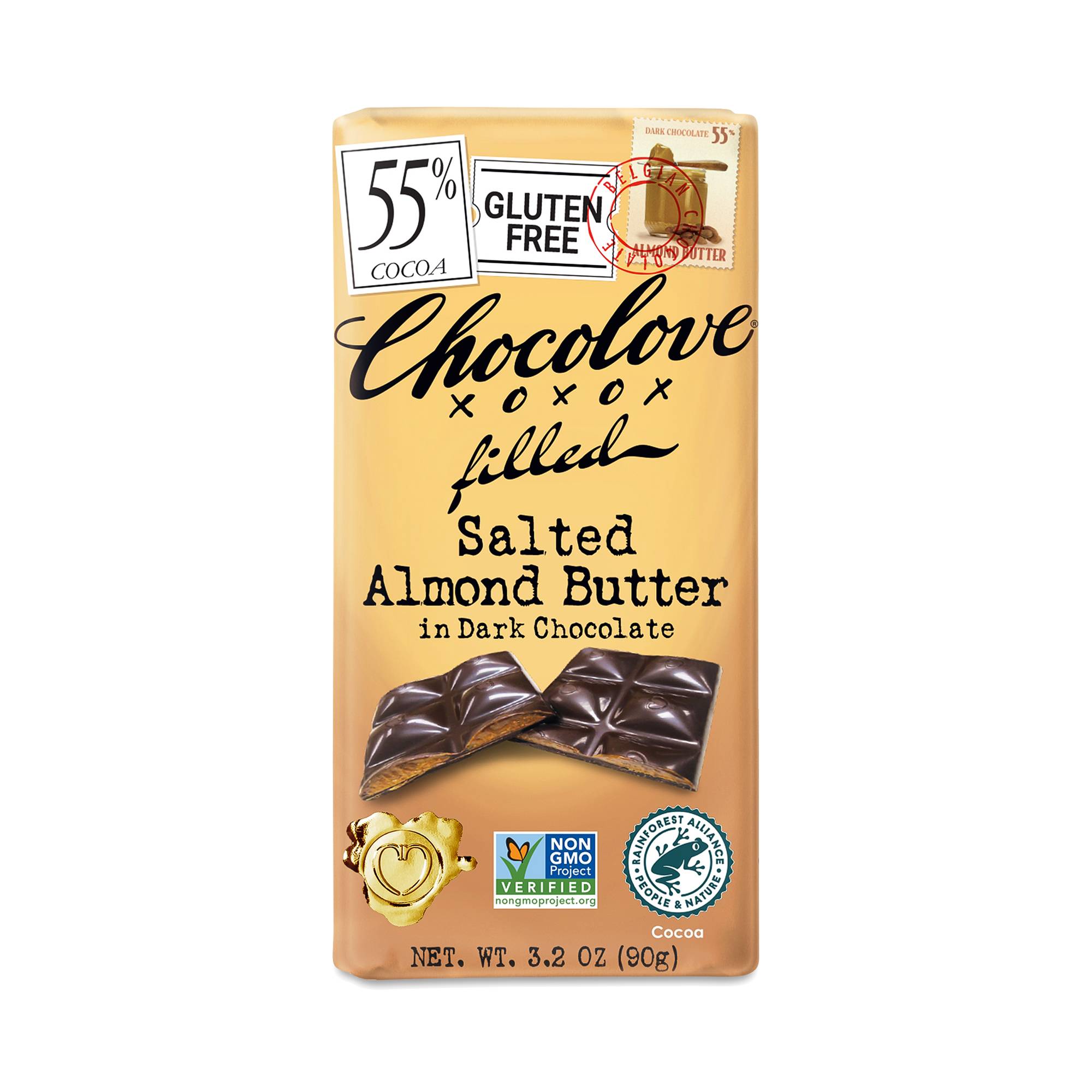 Salted Almond Butter Dark Chocolate 55% Cacao