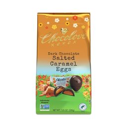 Salted Caramel Filled Dark Chocolate Eggs