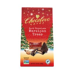 Dark Chocolate Marzipan Trees