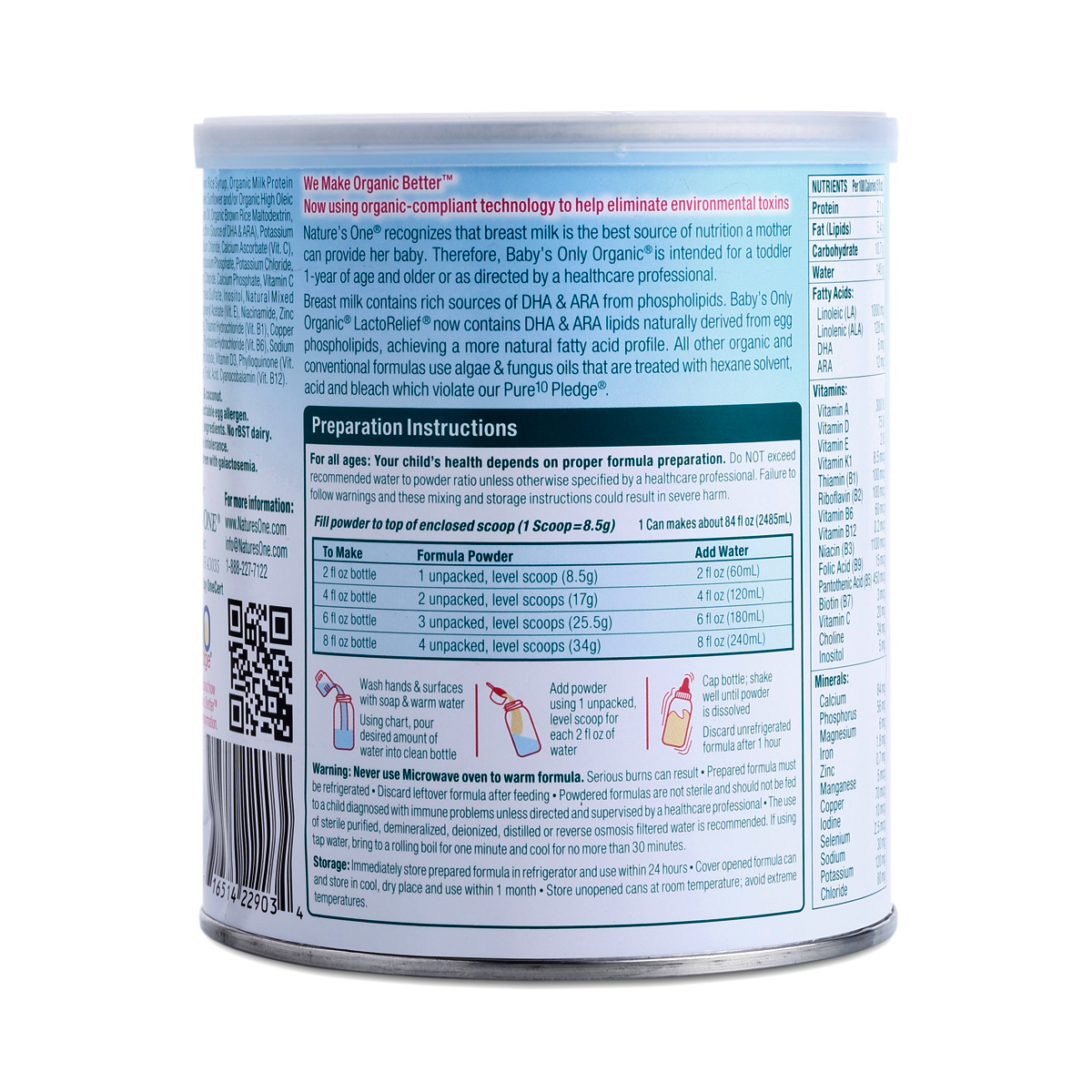 LactoRelief Toddler Formula by Baby's Only Organic Thrive Market