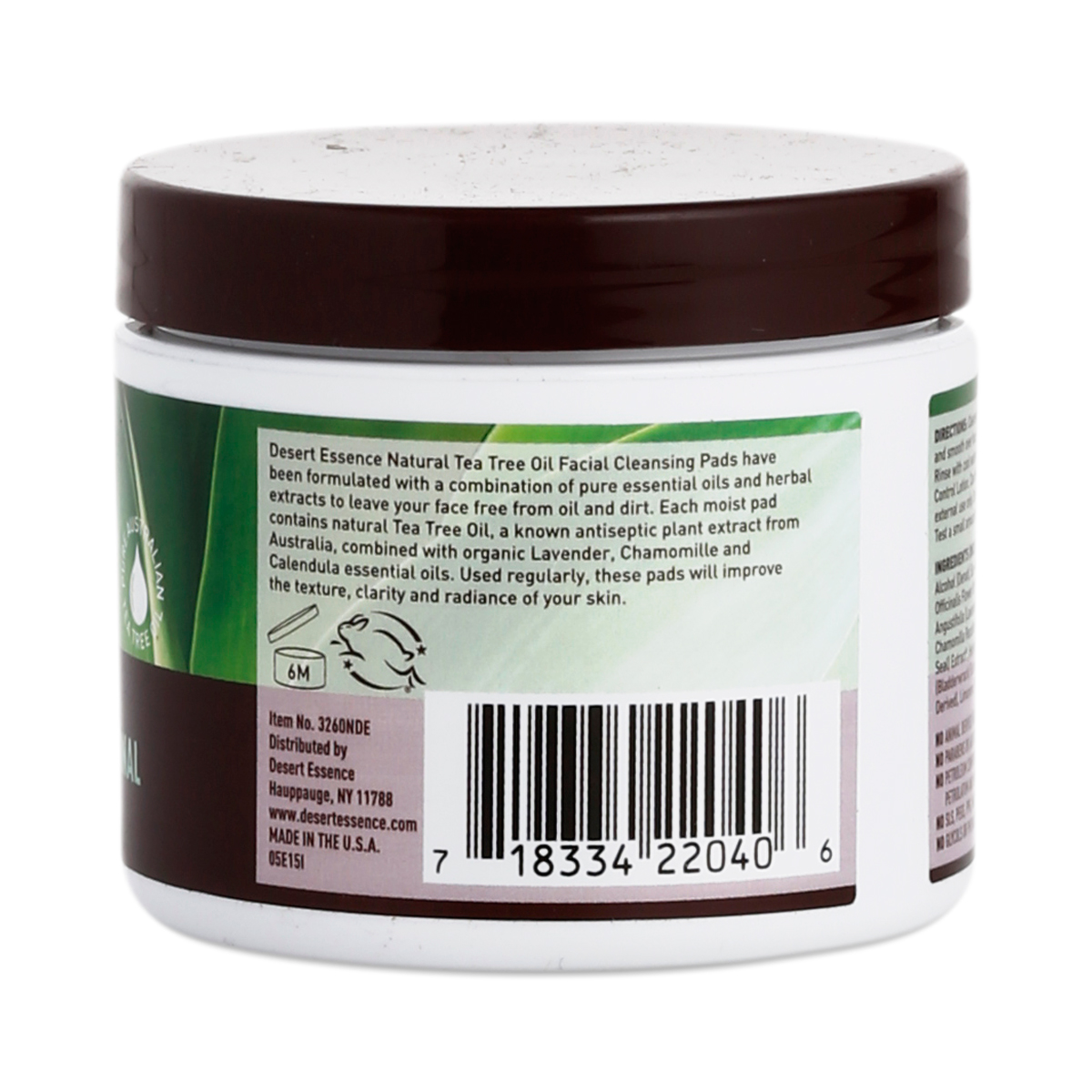 Tea Tree Oil Facial Cleansing Pads by Desert Essence Thrive Market