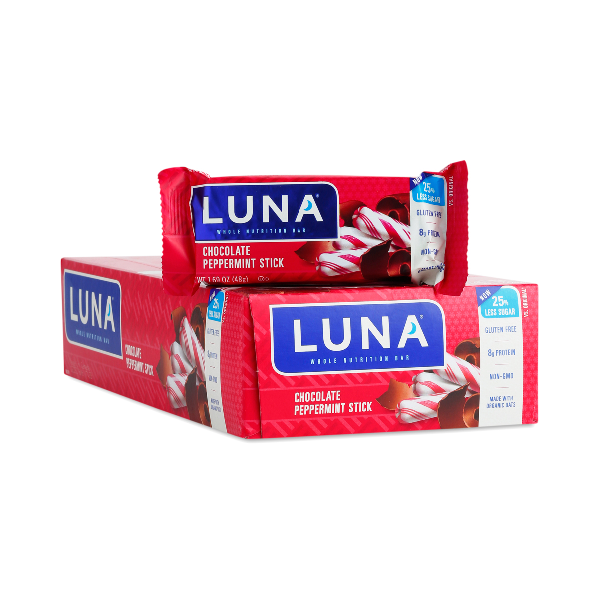Chocolate Peppermint Stick Luna Bar by Clif Bars Thrive Market