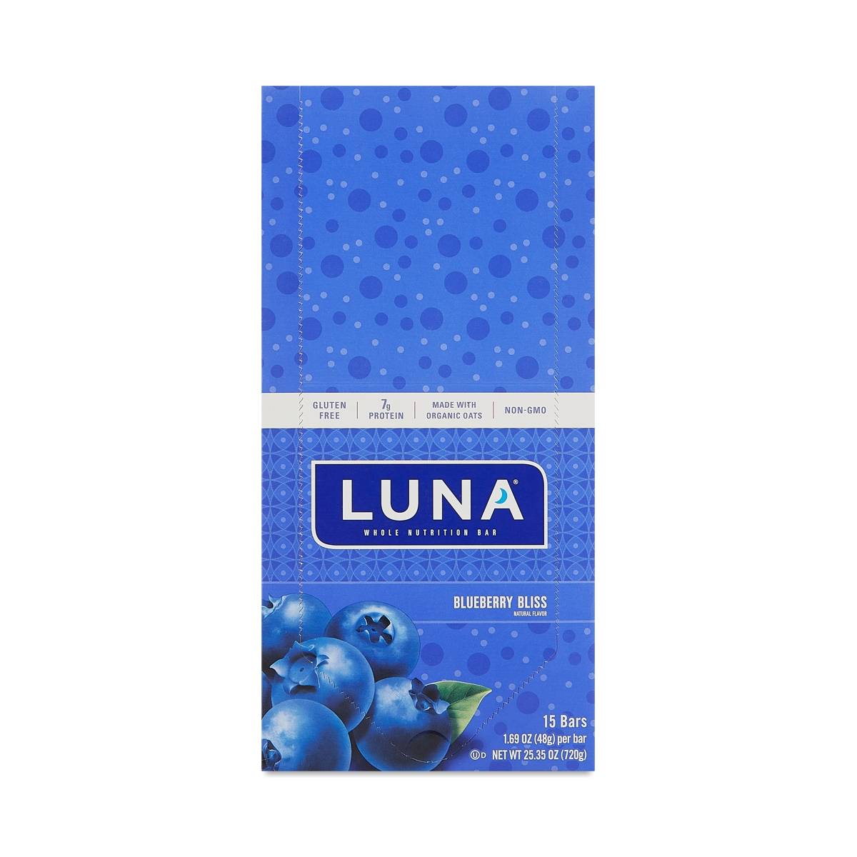 Clif Bar Luna Blueberry Bliss Bars Thrive Market