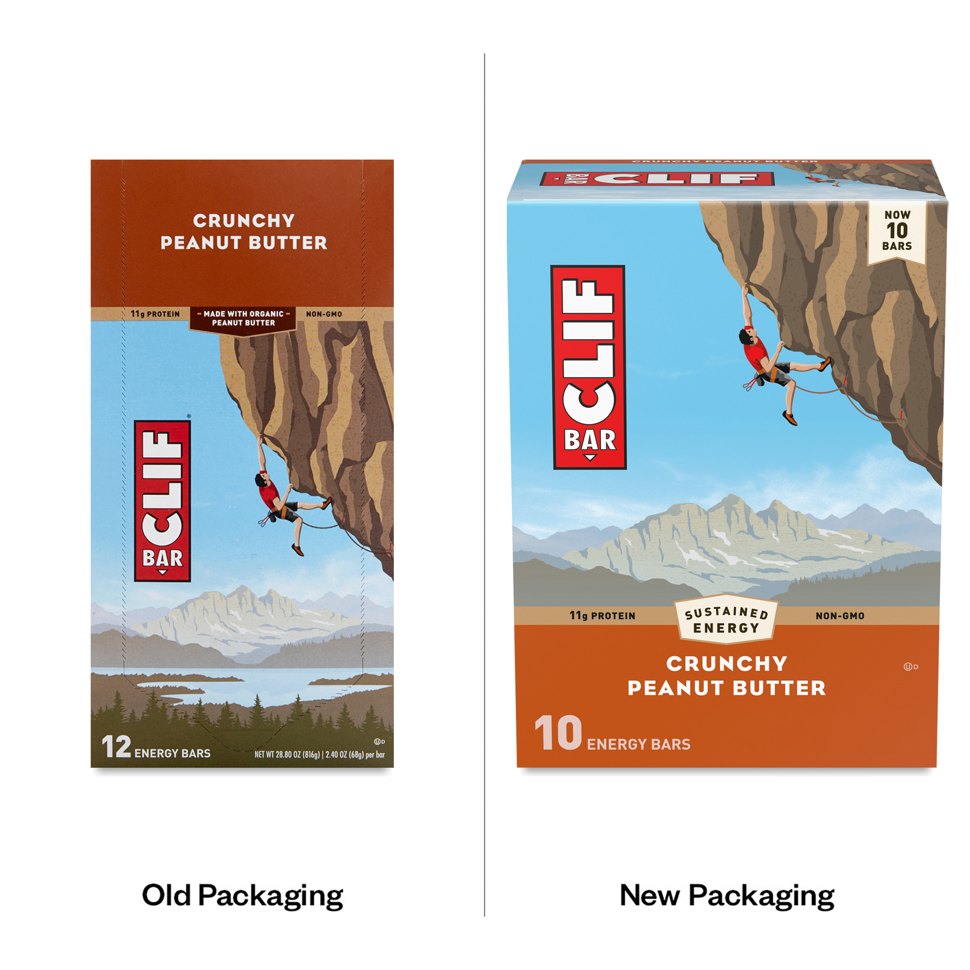 Protien Bars CLIF BAR Protein Bars - Crunchy Peanut Butter, 15 Pack ...