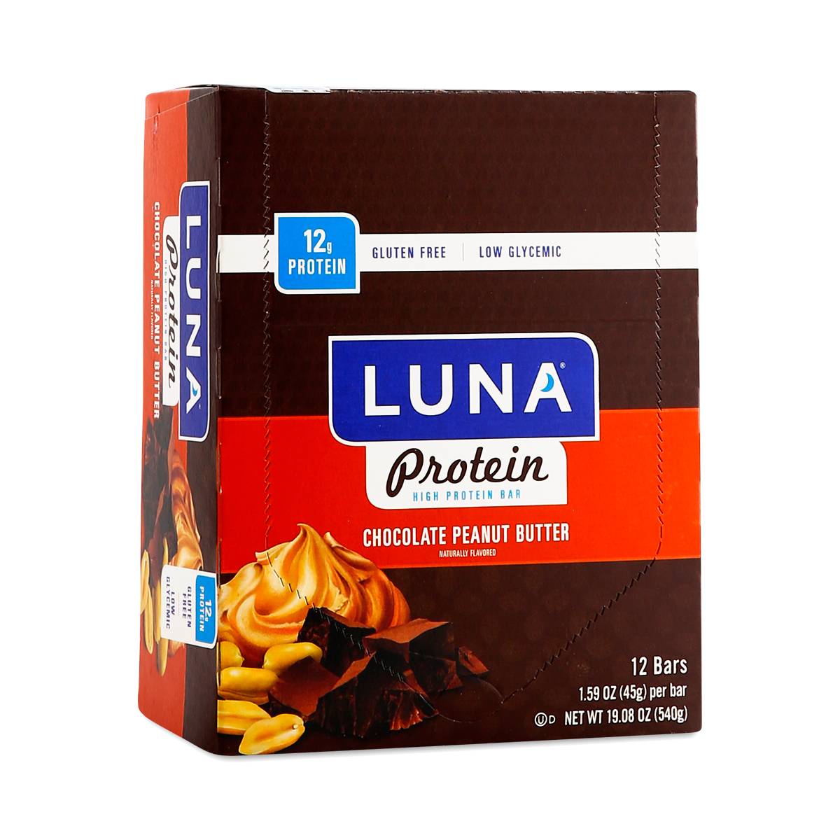 Luna Chocolate Peanut Butter Protein Bars by Clif Bar Thrive Market