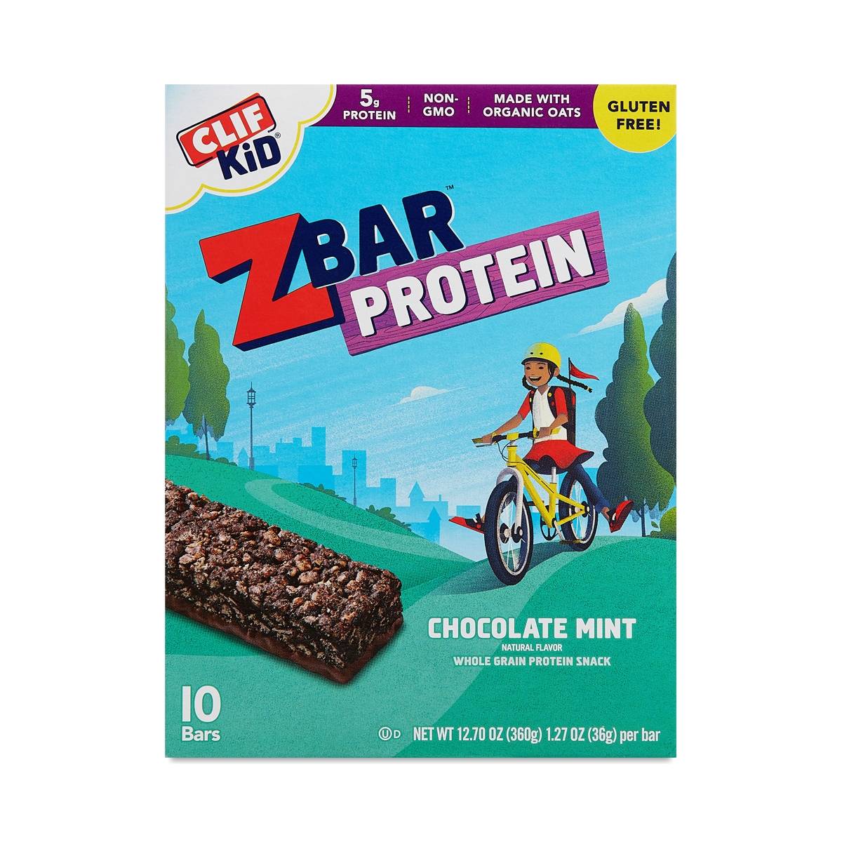 Clif Bar Z Bar Protein Chocoalte Mint Bars Thrive Market