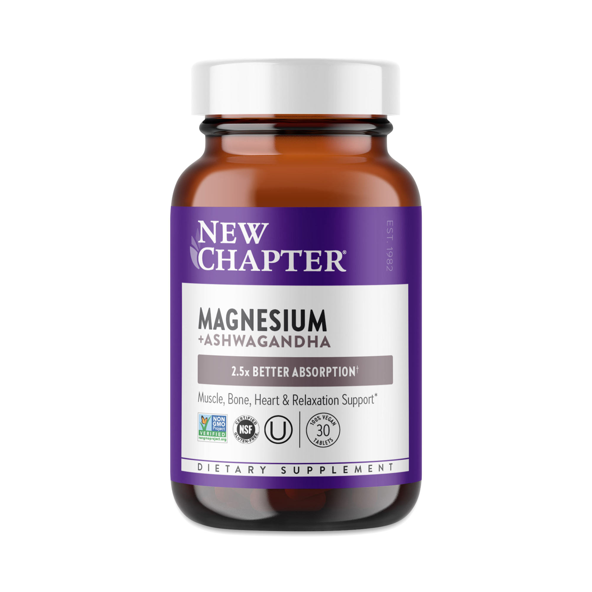 New Chapter Magnesium + Ashwagandha 30 tablets
