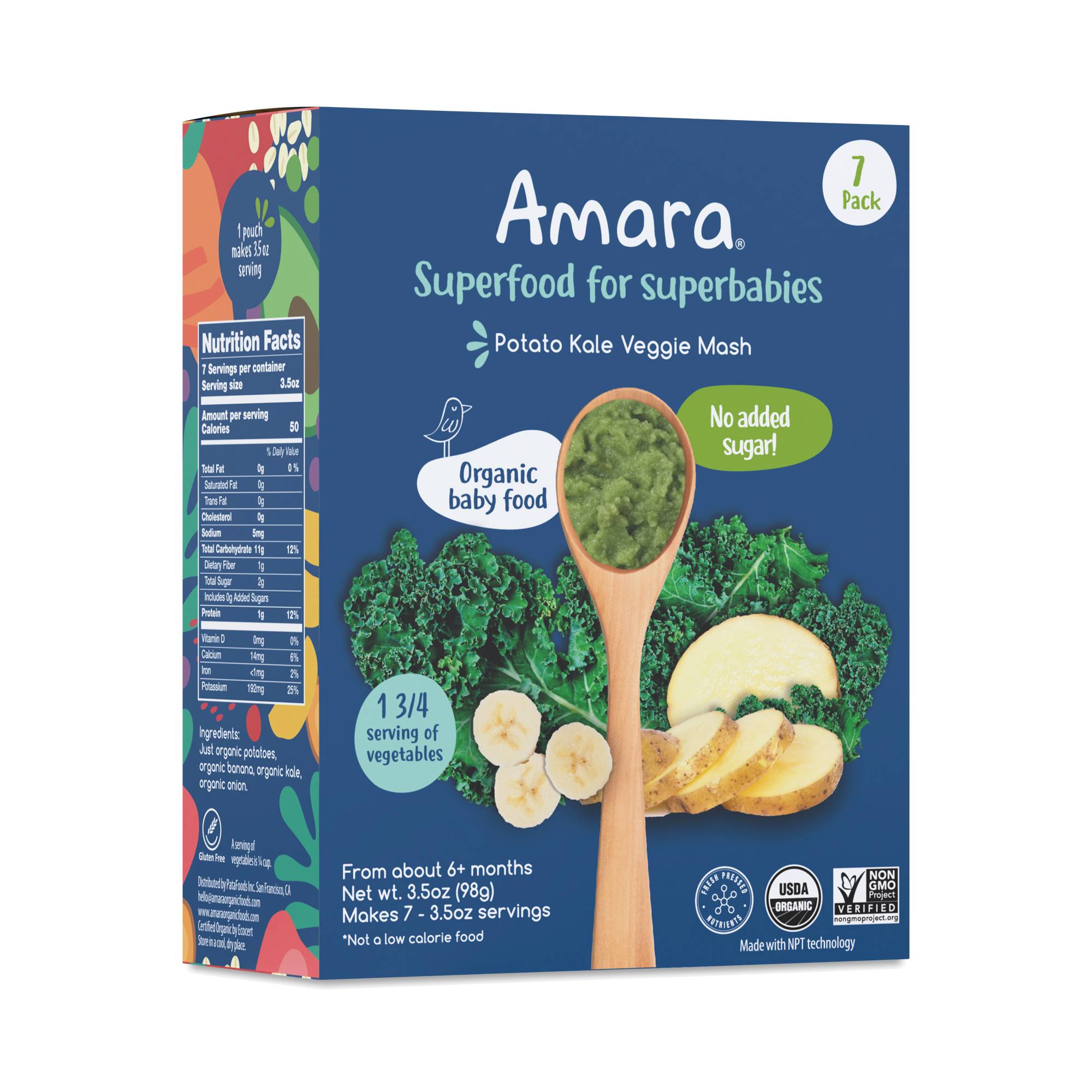 Veggie Mash Baby Food, Kale & Potato