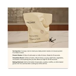 Grass-fed Whey, Madagascar Vanilla