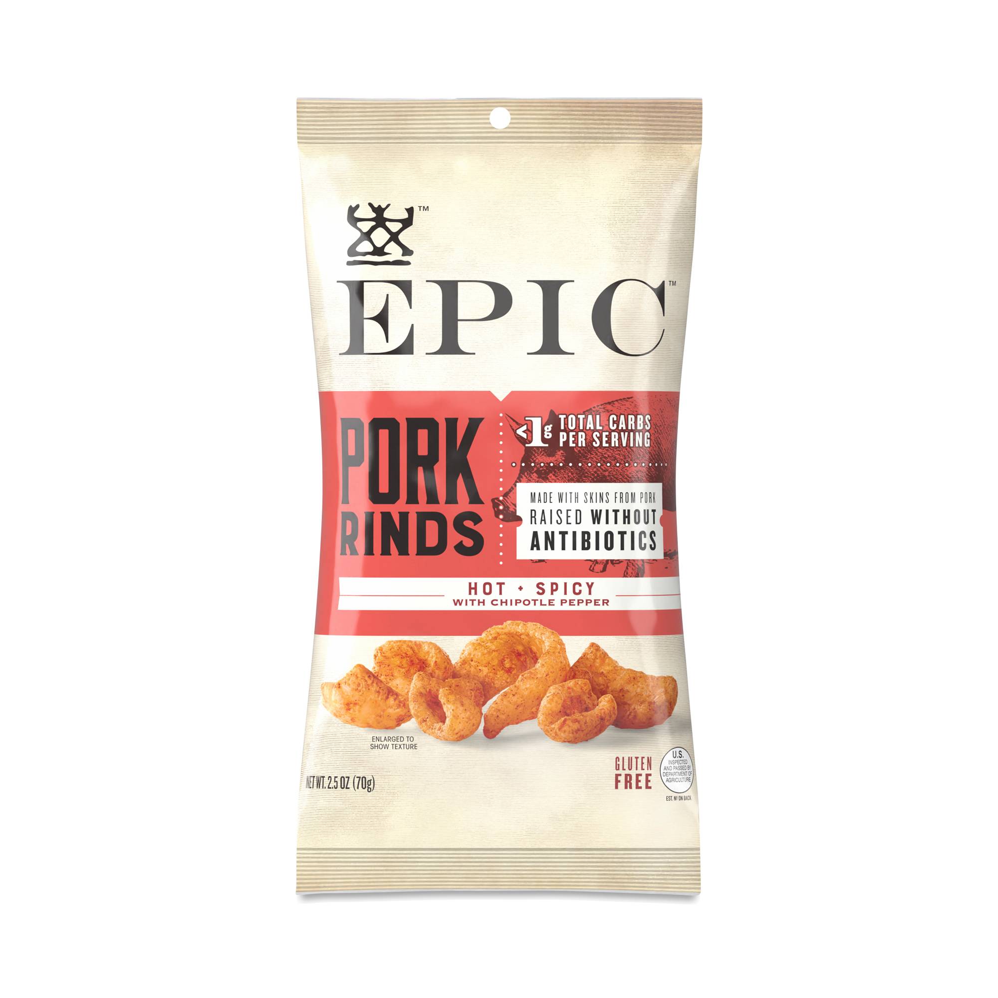 Pork Rinds, Hot & Spicy