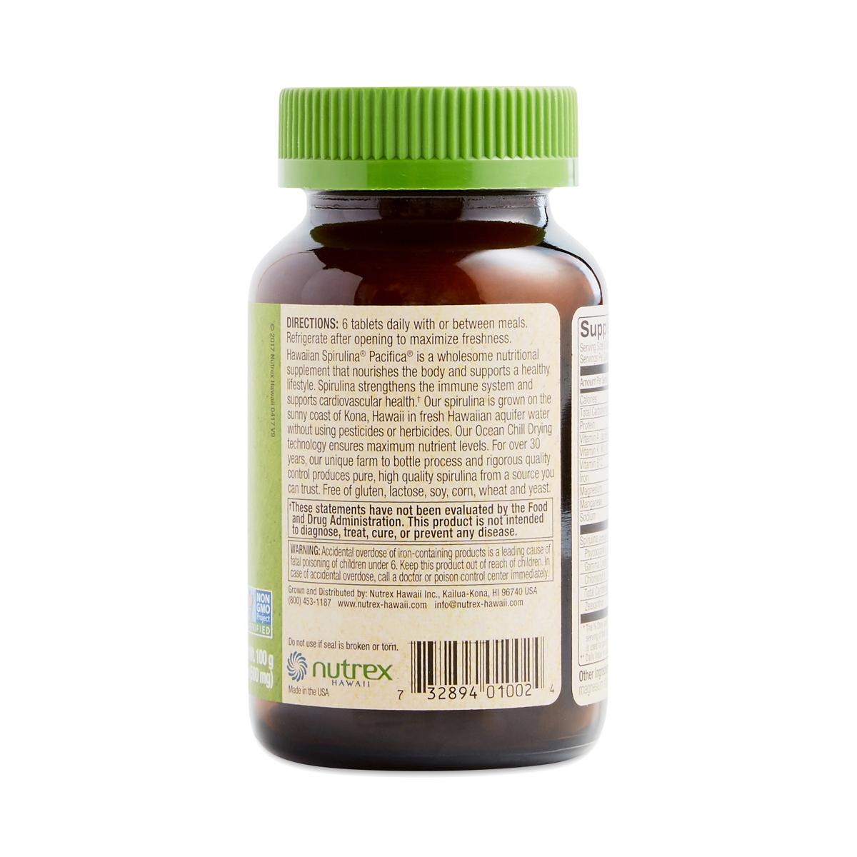 500mg Hawaiian Spirulina by Nutrex Hawaii Thrive Market