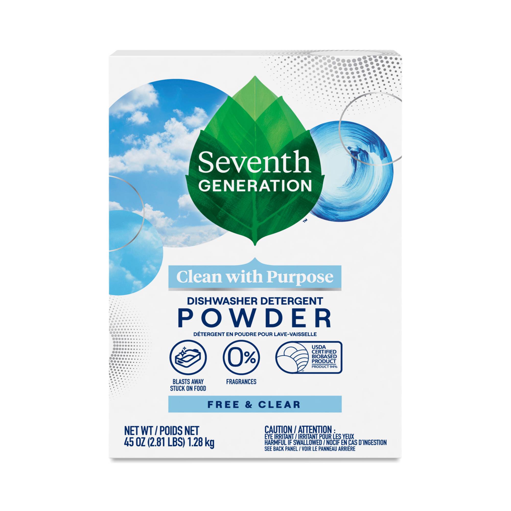 Dishwasher Detergent Powder, Free & Clear