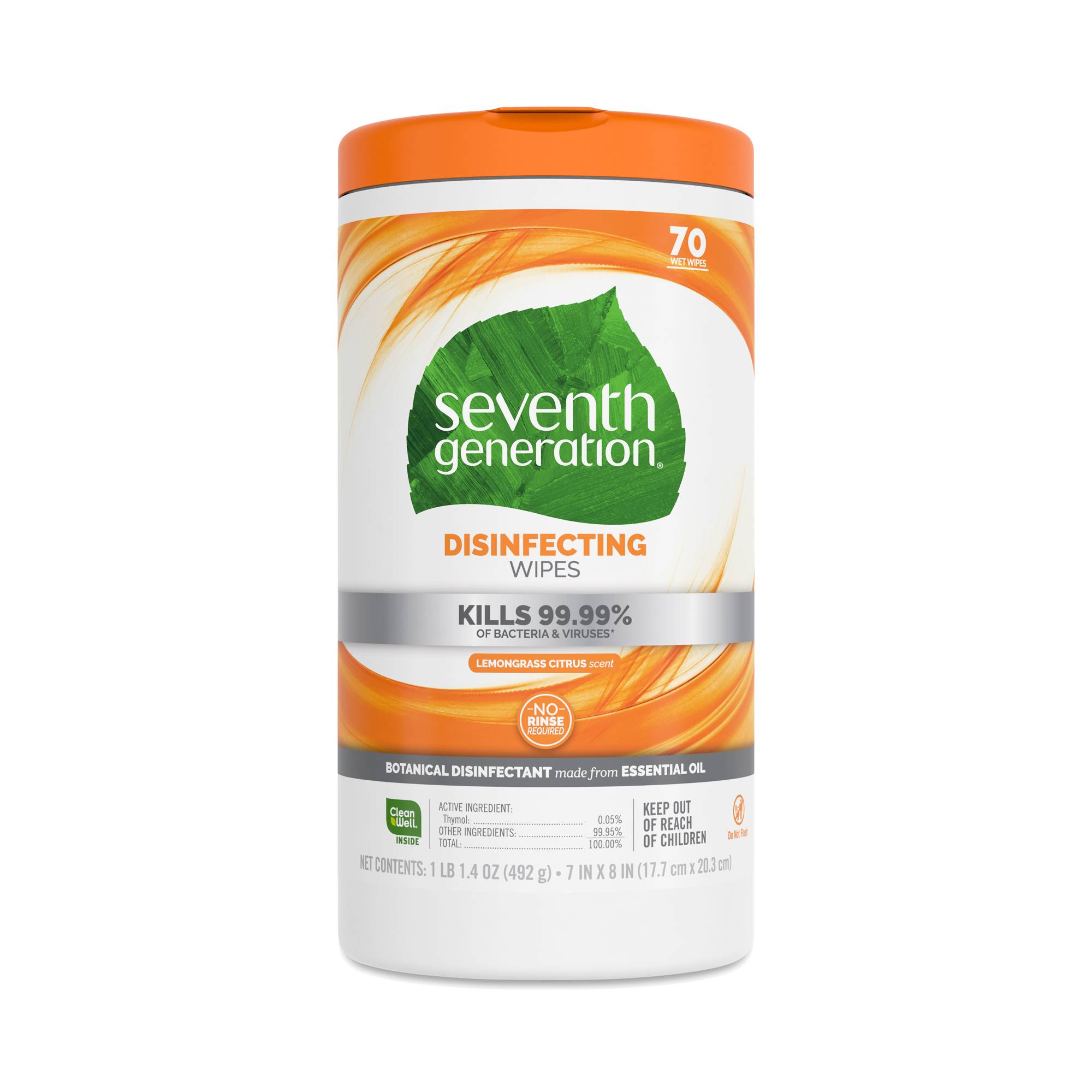 Disinfecting Wipes, Lemongrass Citrus