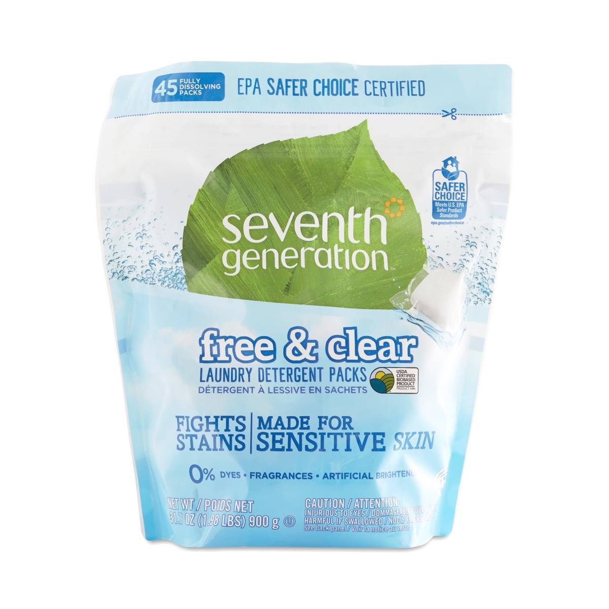 Free & Clear Laundry Detergent Packs by Seventh Generation Thrive Market