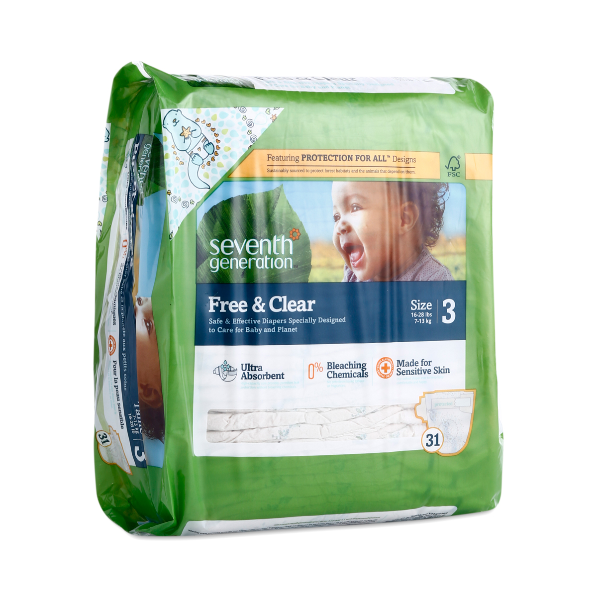 Baby Diapers, Size 3 (16-28 lbs)