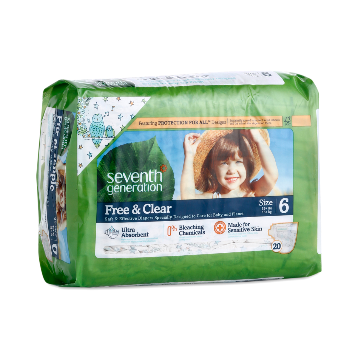 Baby Diapers, Size 6 (35+ lbs)