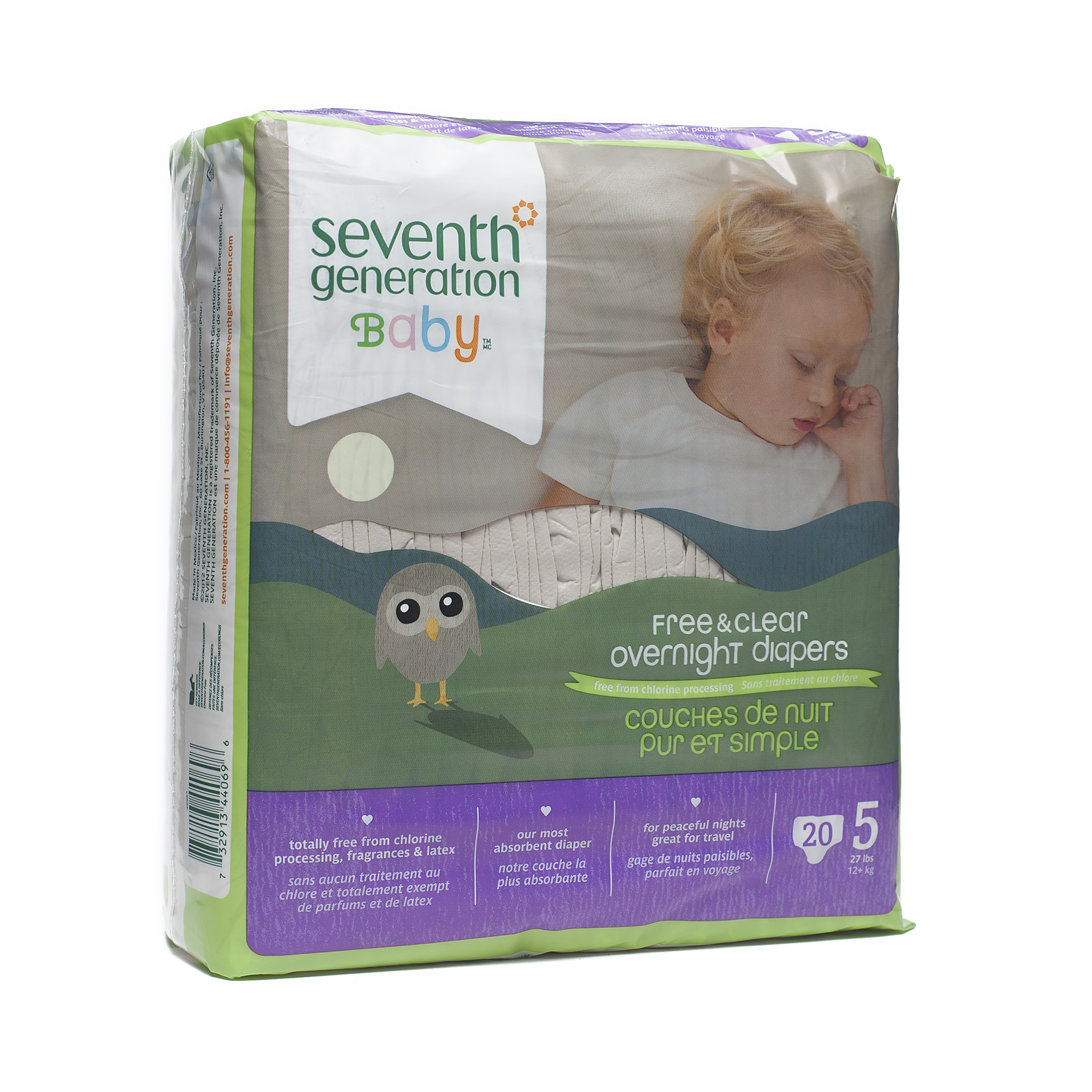 Overnight Diapers, Size 5 (27+ lbs)