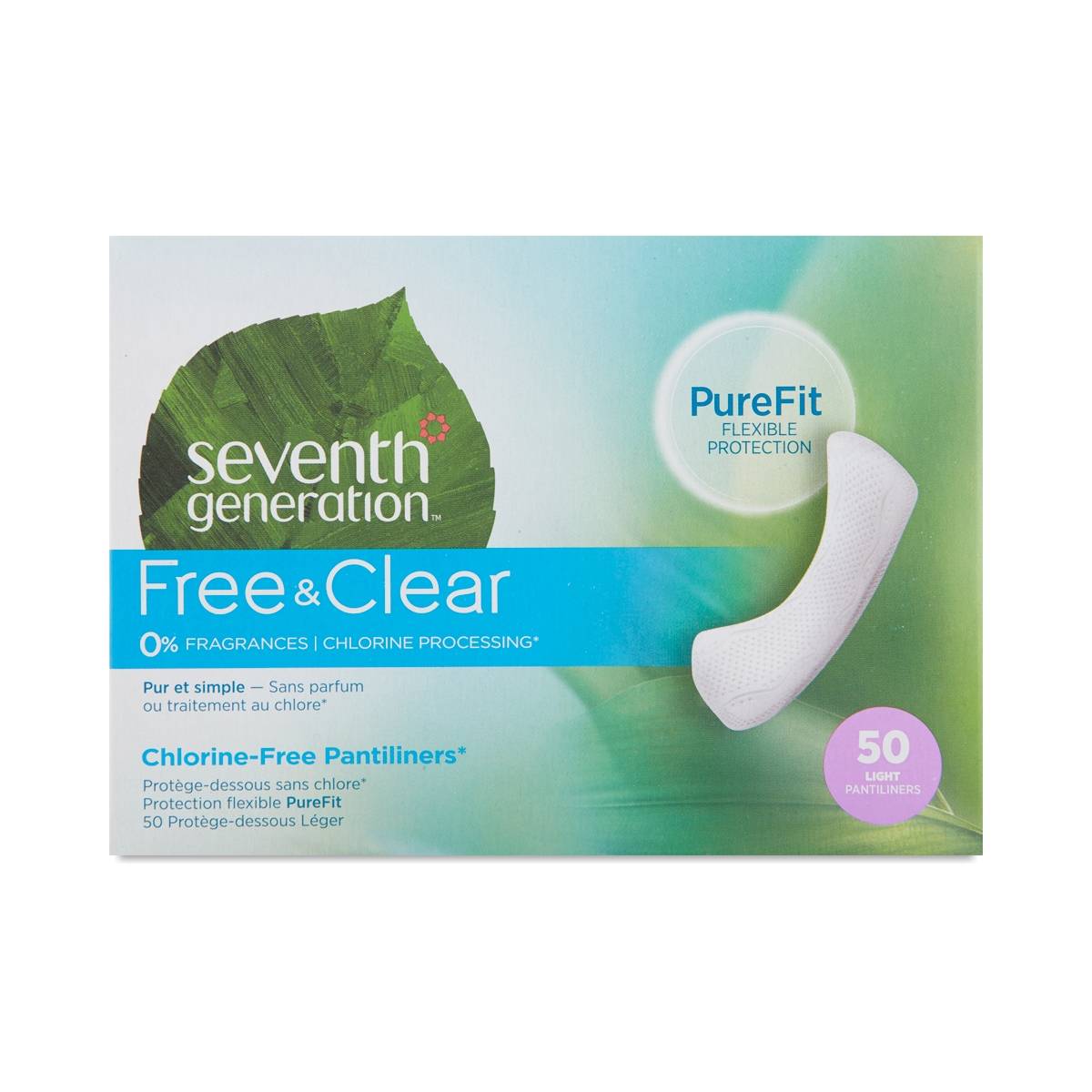 Chlorine Free Pantiliners by Seventh Generation Thrive Market