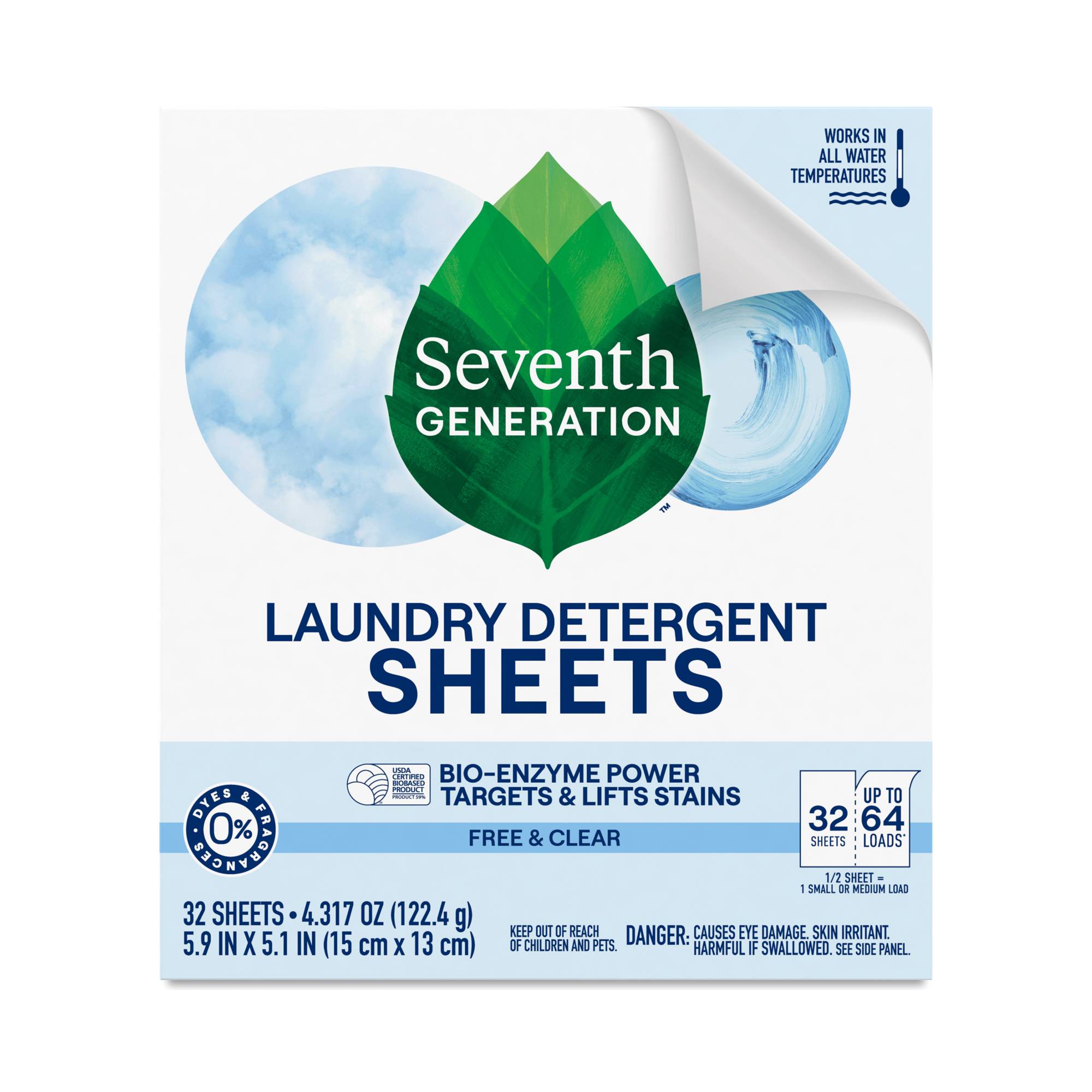 Laundry Detergent Sheets, Free & Clear