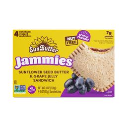 Jammies, Sunflower Seed Butter & Grape Jelly Sandwich