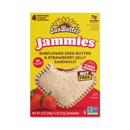 Jammies, Sunflower Seed Butter & Strawberry Jelly Sandwich