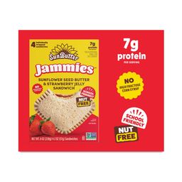 Jammies, Sunflower Seed Butter & Strawberry Jelly Sandwich