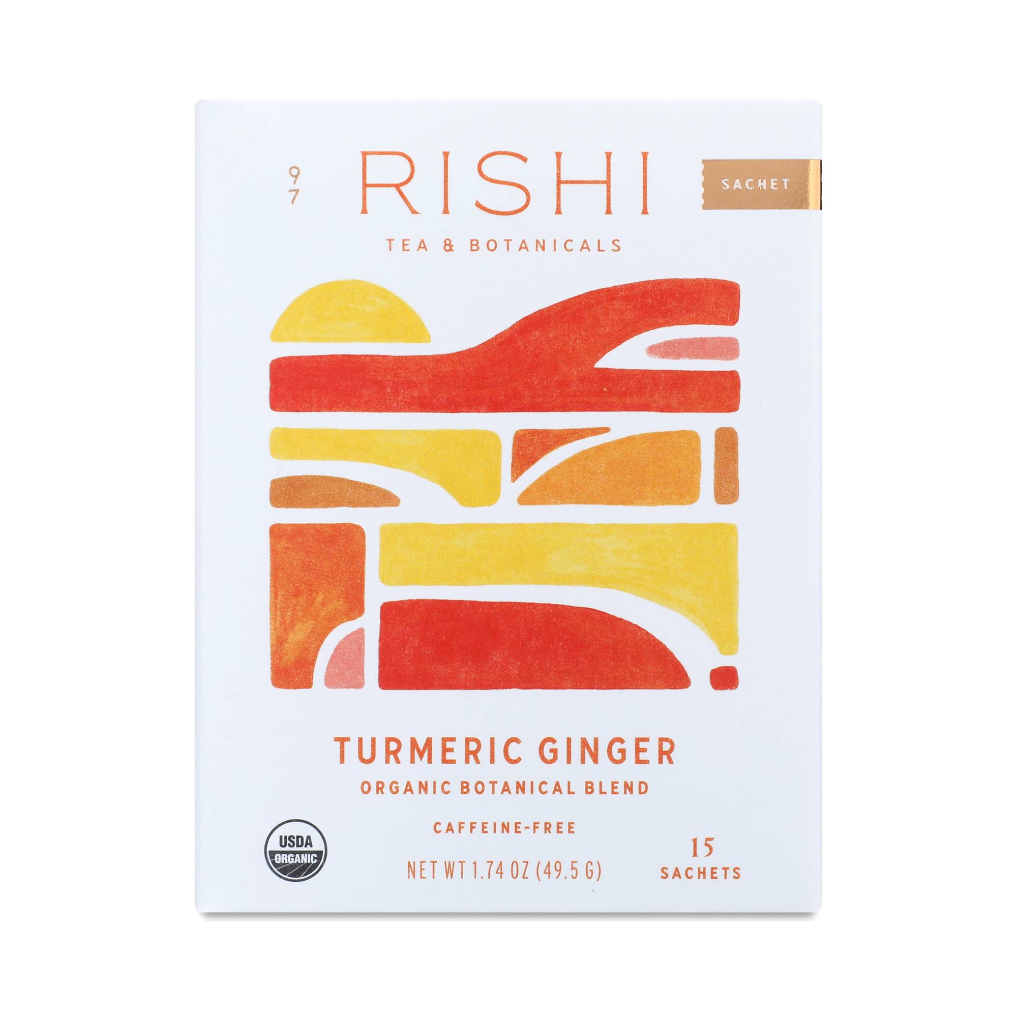 Organic Botanical Blend Tea, Turmeric Ginger