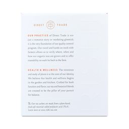 Organic Botanical Blend Tea, Turmeric Ginger