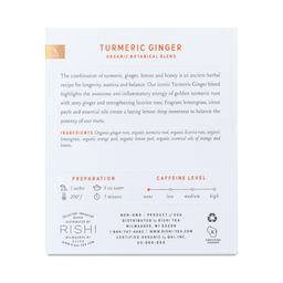 Organic Botanical Blend Tea, Turmeric Ginger