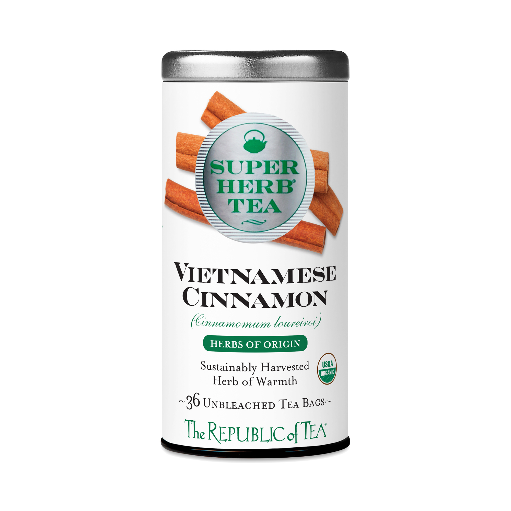 The Republic of Tea Vietnamese Cinnamon SuperHerb Tea | Thrive Market