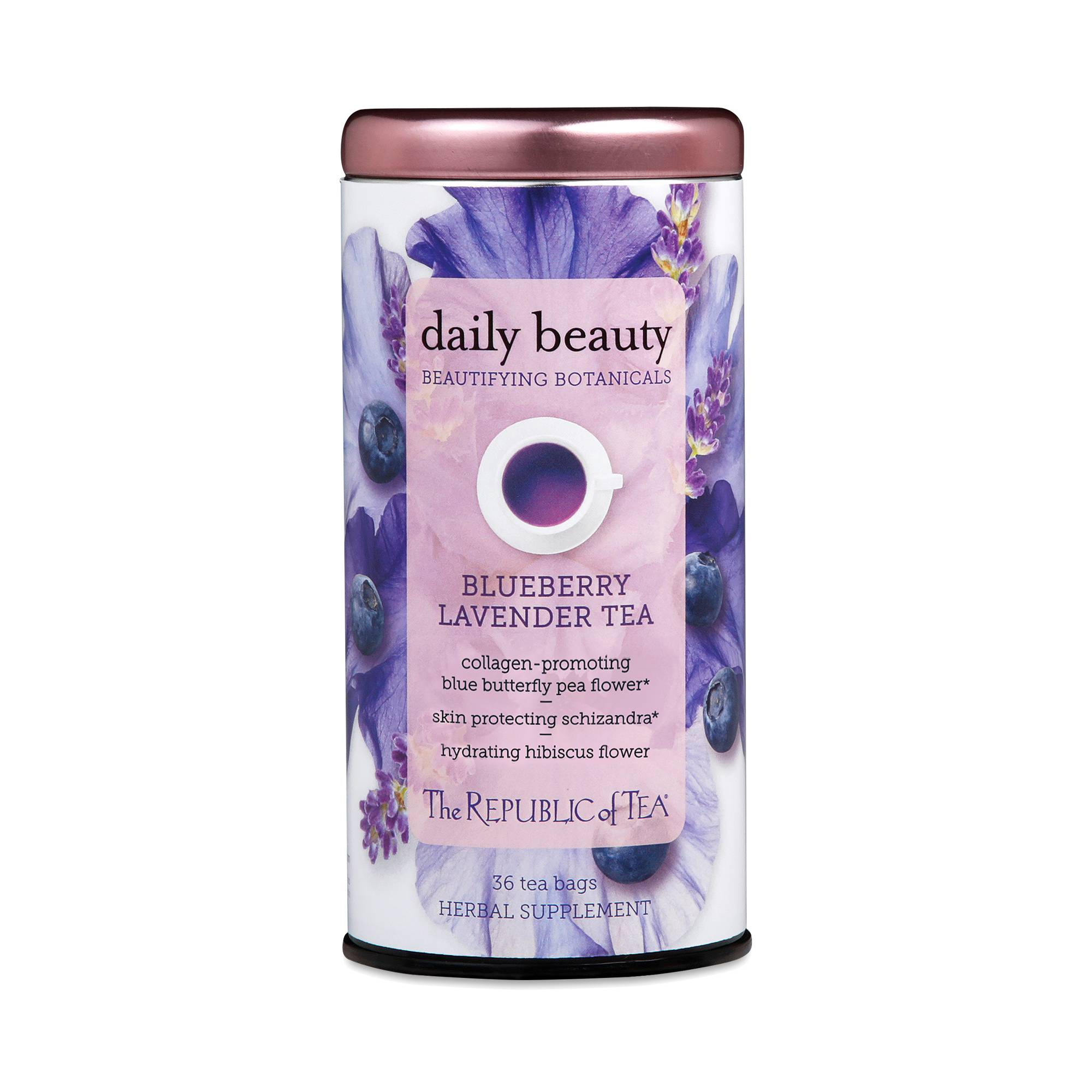 Daily Beauty Tea, Blueberry Lavender