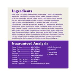 Holistic Plant-Based Vegan Dry Dog Food for Adult Dogs, Peanut Butter