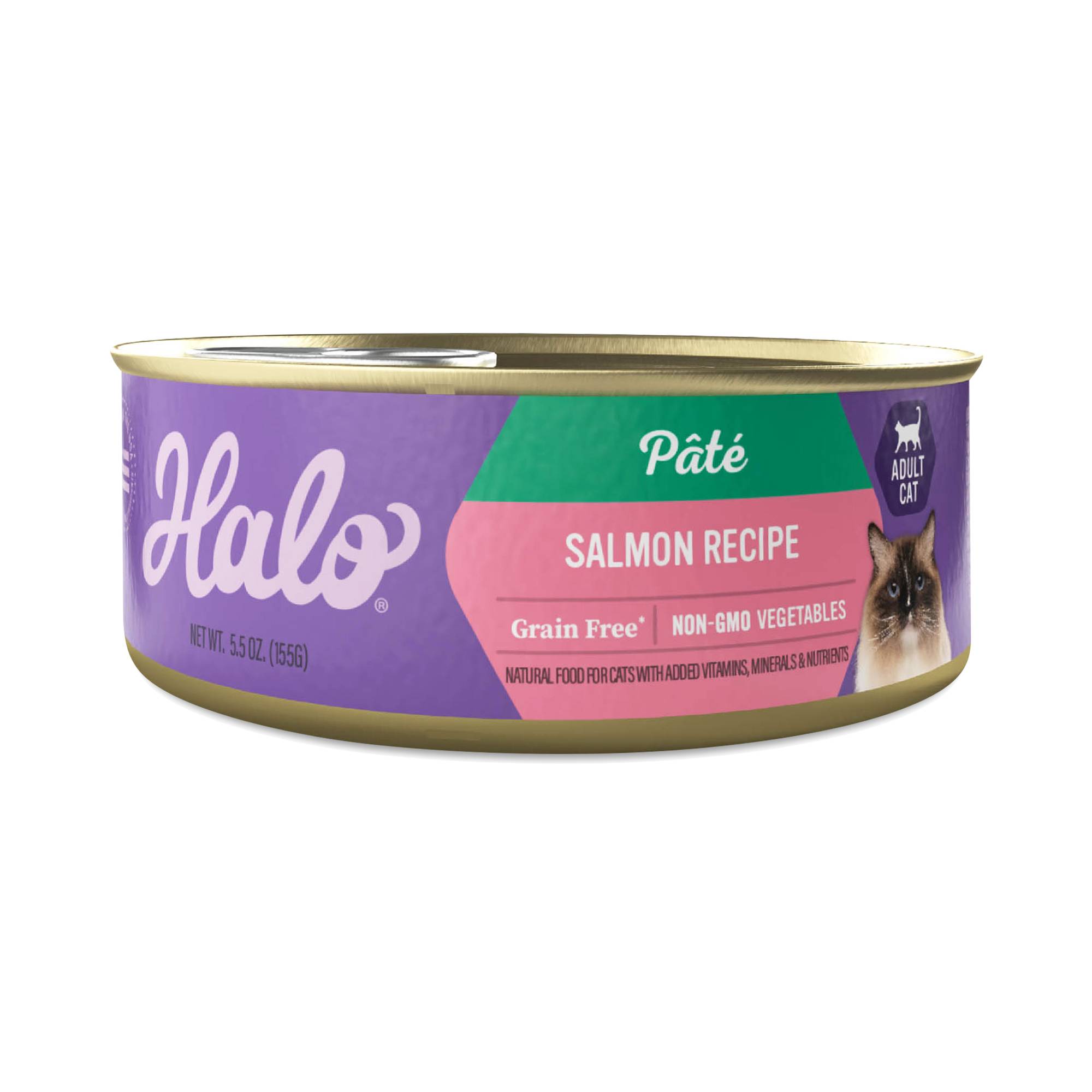 Holistic Indoor Grain Free Wet Cat Food for Adult Cats, Salmon Recipe
