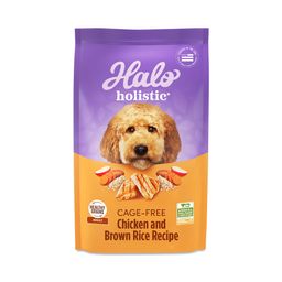 Holistic Dry Dog Food for Adult Dogs, Chicken & Brown Rice